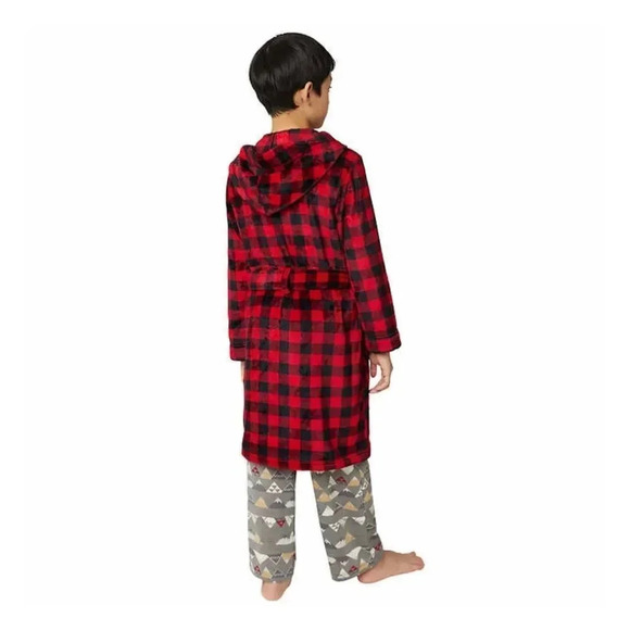 #3 Eddie Bauer Youth 3-piece Robe & Matching Pajamas Set Size Medium 10/12 - Picture 4 of 8